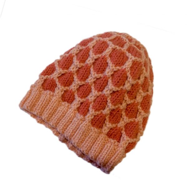 Orange/pink Woollen hat